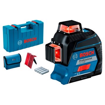 Линейный лазерный нивелир Bosch Professional GLL 3-80 в кейсе с мишенью и чехлом 0601063S00 фото