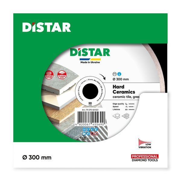 Круг алмазний вiдрiзний Distar 1A1R 300x2/1,6x10x32 Hard ceramics 11120048012 фото