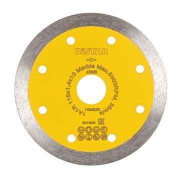 Круг алмазний вiдрiзний 1A1R 115x1,4x10x22,23 Marble 11115053009 фото