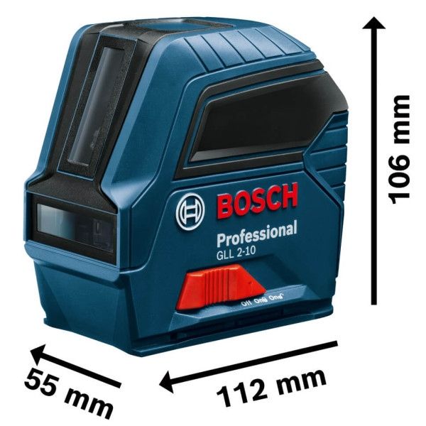 Лазерный нивелир Bosch Professional GLL 2-10 с чехлом 0601063L00 фото