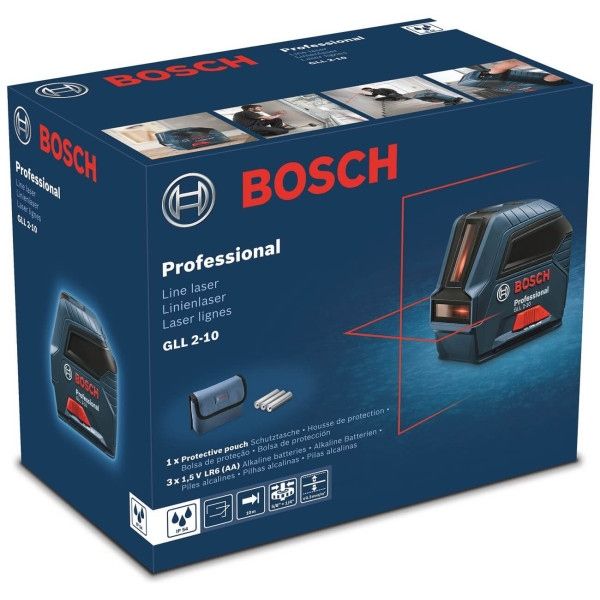 Лазерный нивелир Bosch Professional GLL 2-10 с чехлом 0601063L00 фото