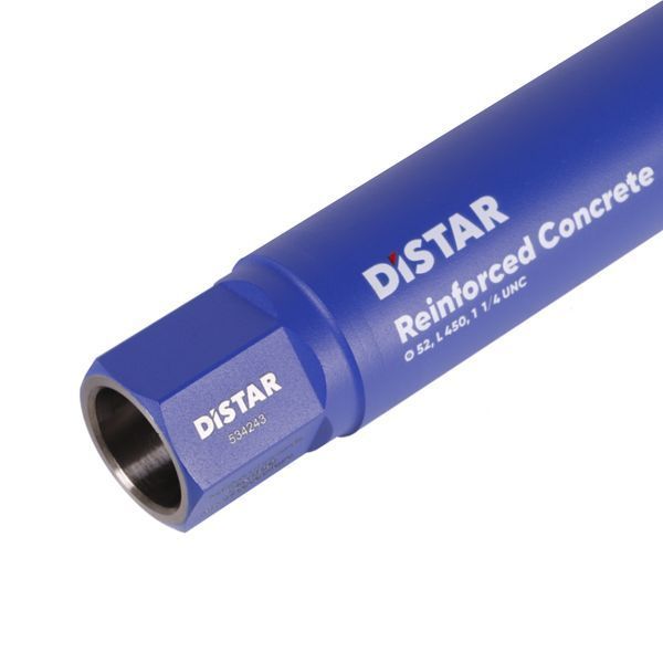 Свердло алмазне Distar DDS-W 52x450-5x1 1/4 UNC Reinforced concrete 17903094073 фото