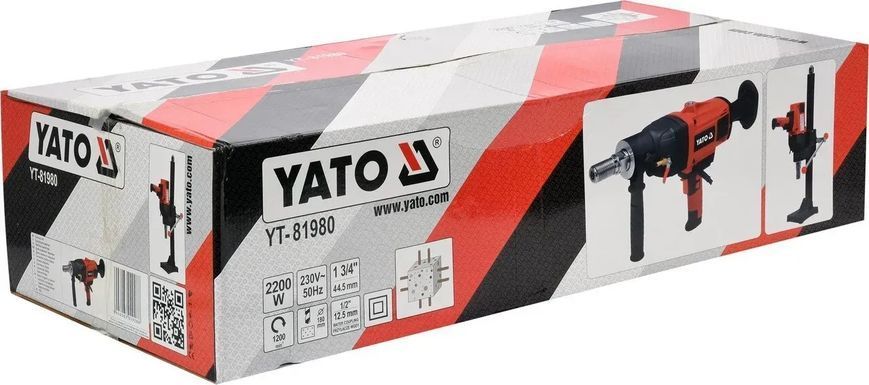 Дриль для алмазного буріння 2200 Вт YATO зі штативом YT-81980 фото