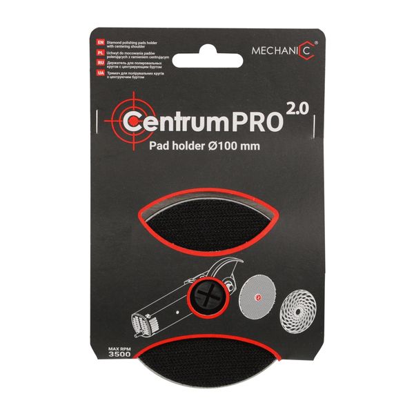 Держатель алюминиевый для полировальных кругов Pad Holder 100*14.7*M14 Centrum PRO 2.0 89568442042 фото