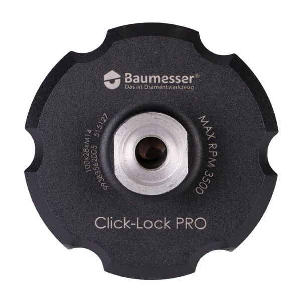 ТРИМАЧ ДЛЯ ПОЛІРУВАЛЬНИХ КРУГІВ BAUMESSER 100*M14 CLICK-LOCK PRO 23452 фото