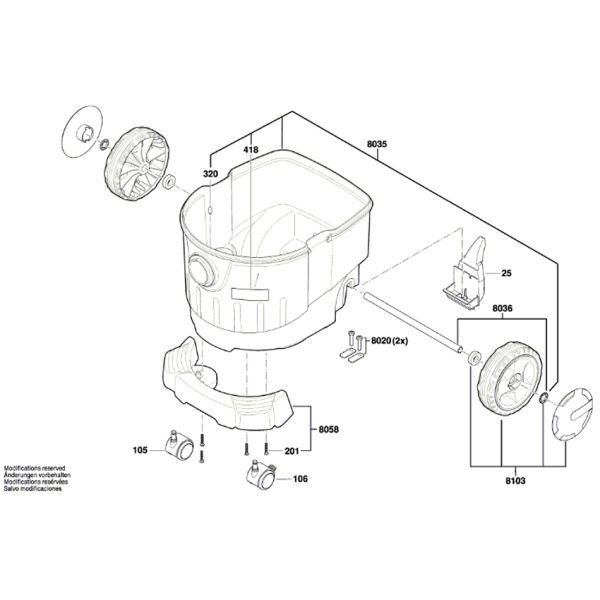 Універсальний пилосос Bosch Professional GAS 35 L AFC із набором насадок для підлоги та щілинною насадкою 06019C3200 фото