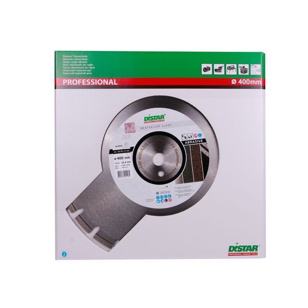Круг алмазный отрезной 1A1RSS/C1N-W 400x3,5/2,5x25,4-11,5-24-ARP 40x3,5x6+3 R195 Bestseller Abrasive 13085129031 фото