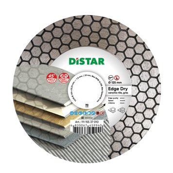 Круг алмазний вiдрiзний Distar 1A1R 125x1,6/1,2x25x22,23 Edge Dry 11115537010 фото