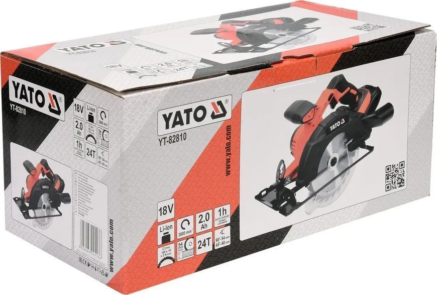 Аккумуляторная дисковая пила YATO YT-82810 фото
