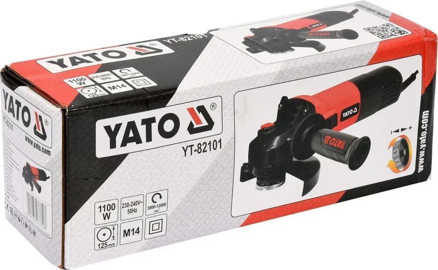 Шліфмашина кутова YATO 1100 Вт YT-82101 фото